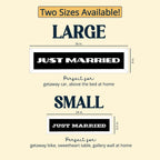 Just Married Felt Banner: Wedding Getaway Car Decoration Photo Prop