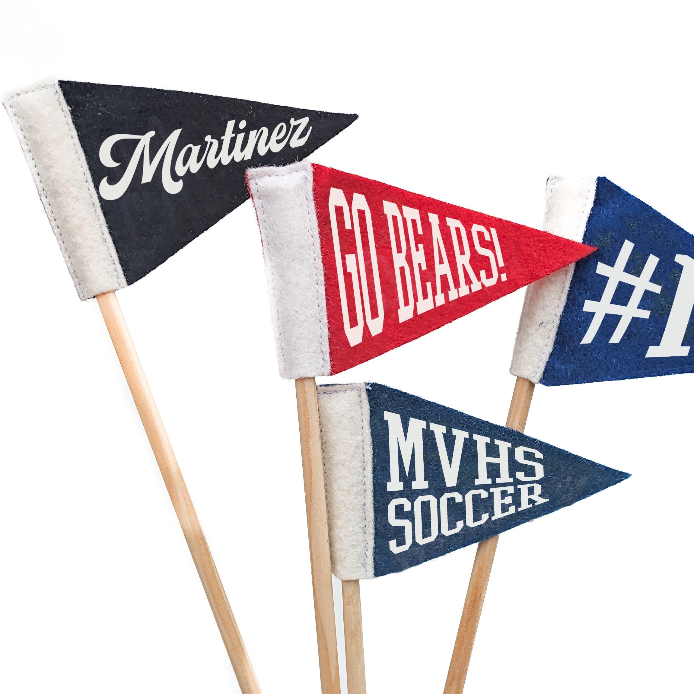 Custom Tiny Pennant | 2.5 x 4 inches