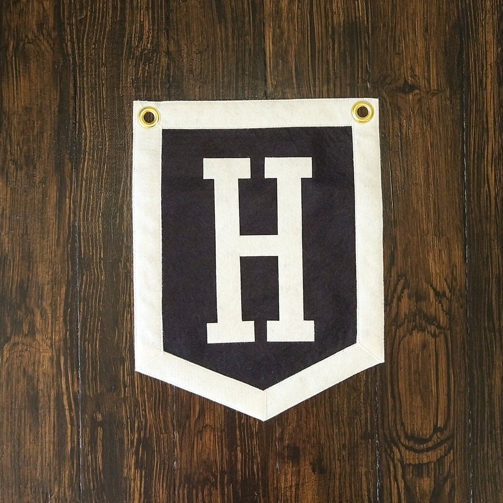 Monogram Banner: 11x14 inch Personalized Wall Hanging with Grommets