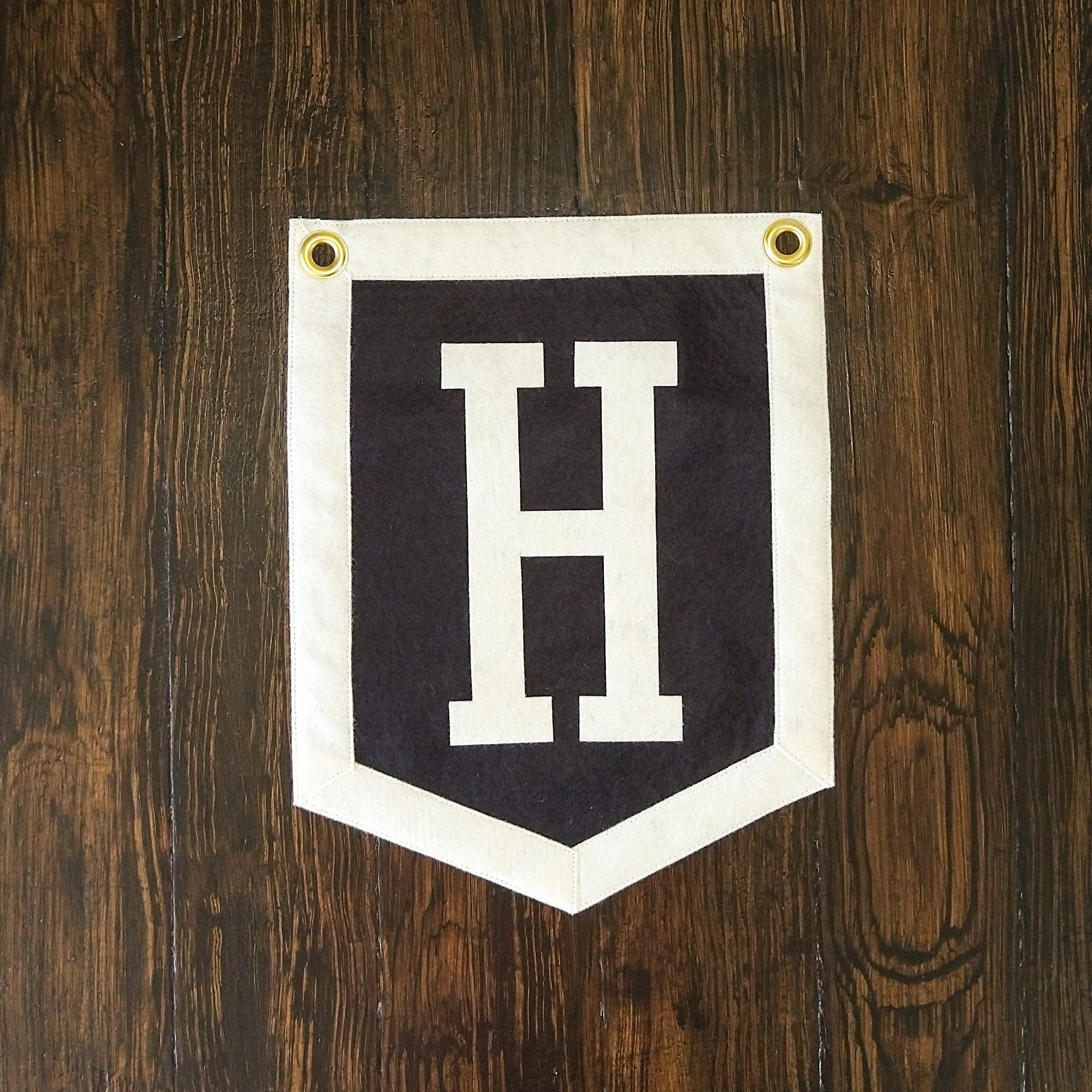 Monogram Banner: 11x14 inch Personalized Wall Hanging with Grommets