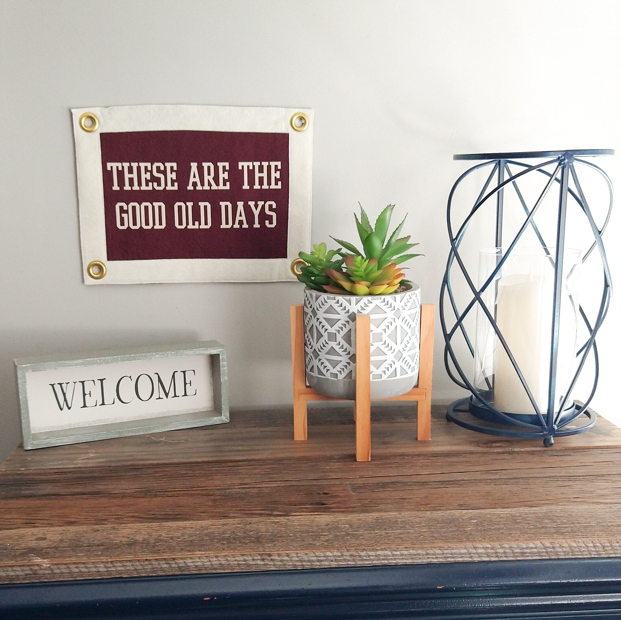 These Are The Good Old Days Camp Flag