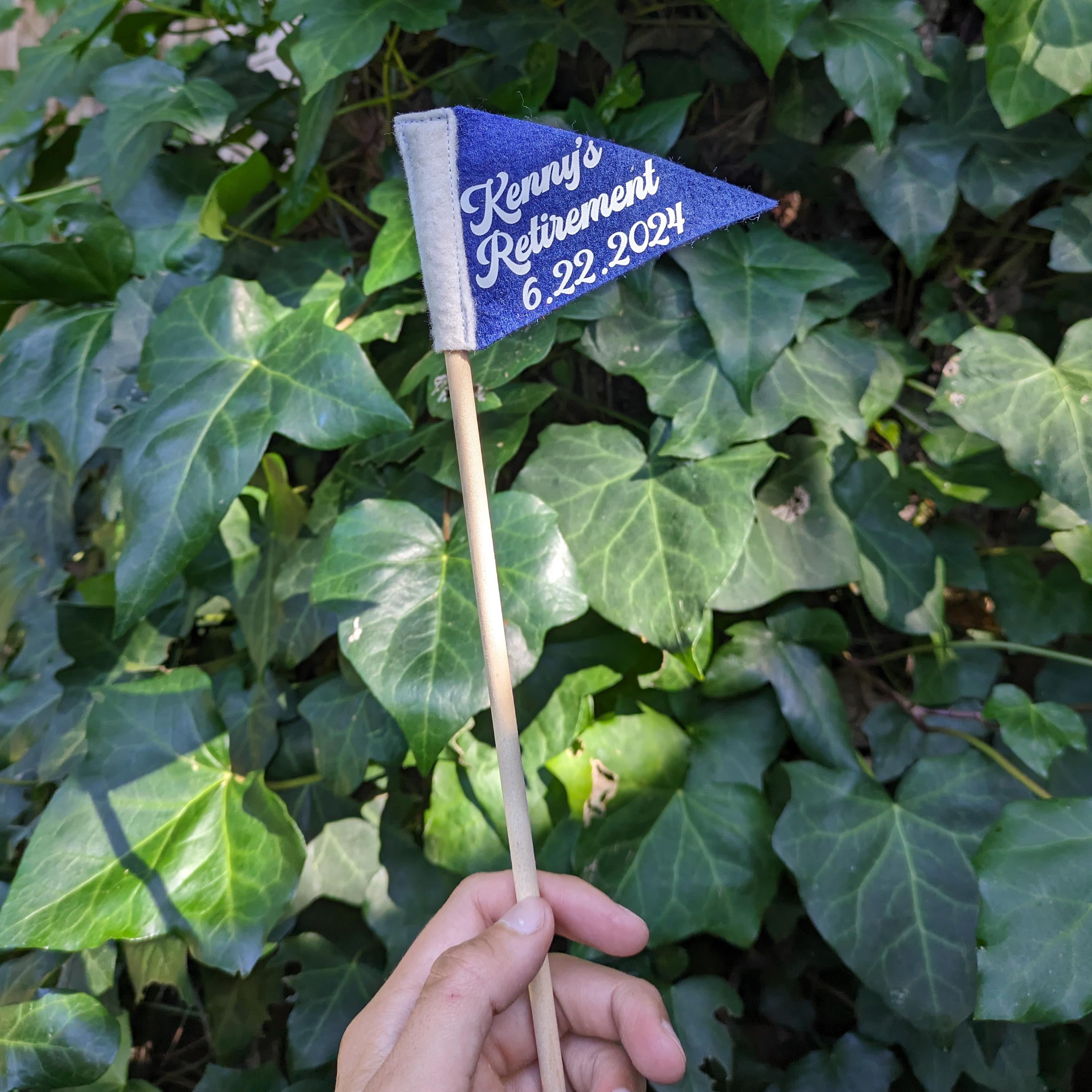 Custom Tiny Pennant | 2.5 x 4 inches