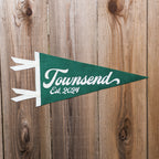 Wedding Name and Date, Anniversary Gift Pennant