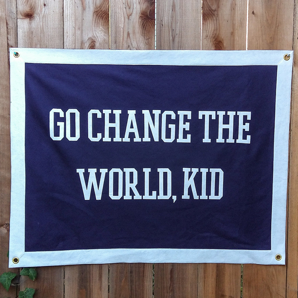 Giant Custom Felt Banner: Large Personalized Camp Flag (36 x 48 inch)