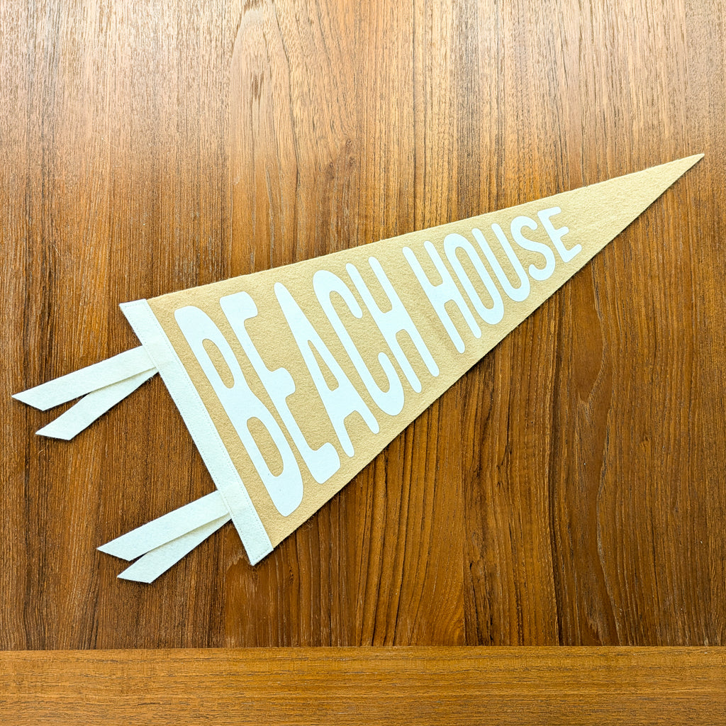 Beach House Pennant | 9x18 inch Sign