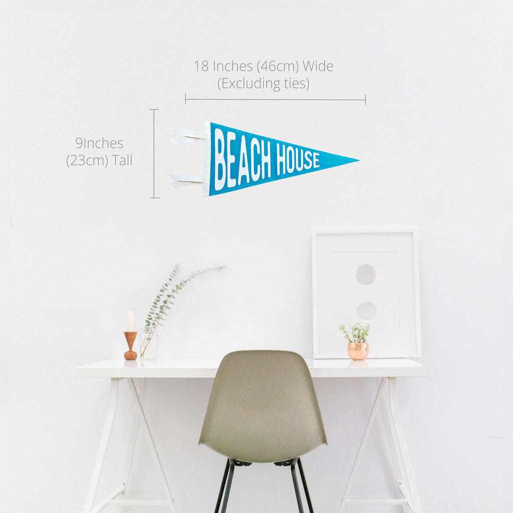 Beach House Pennant | 9x18 inch Sign