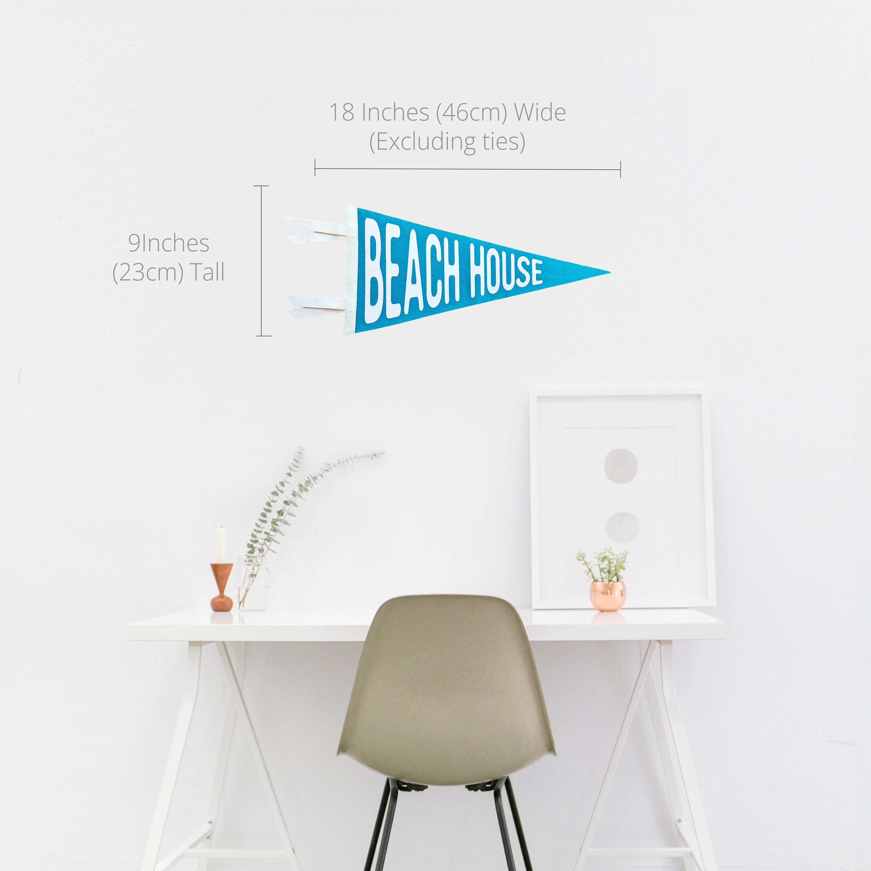 Beach House Pennant | 9x18 inch Sign