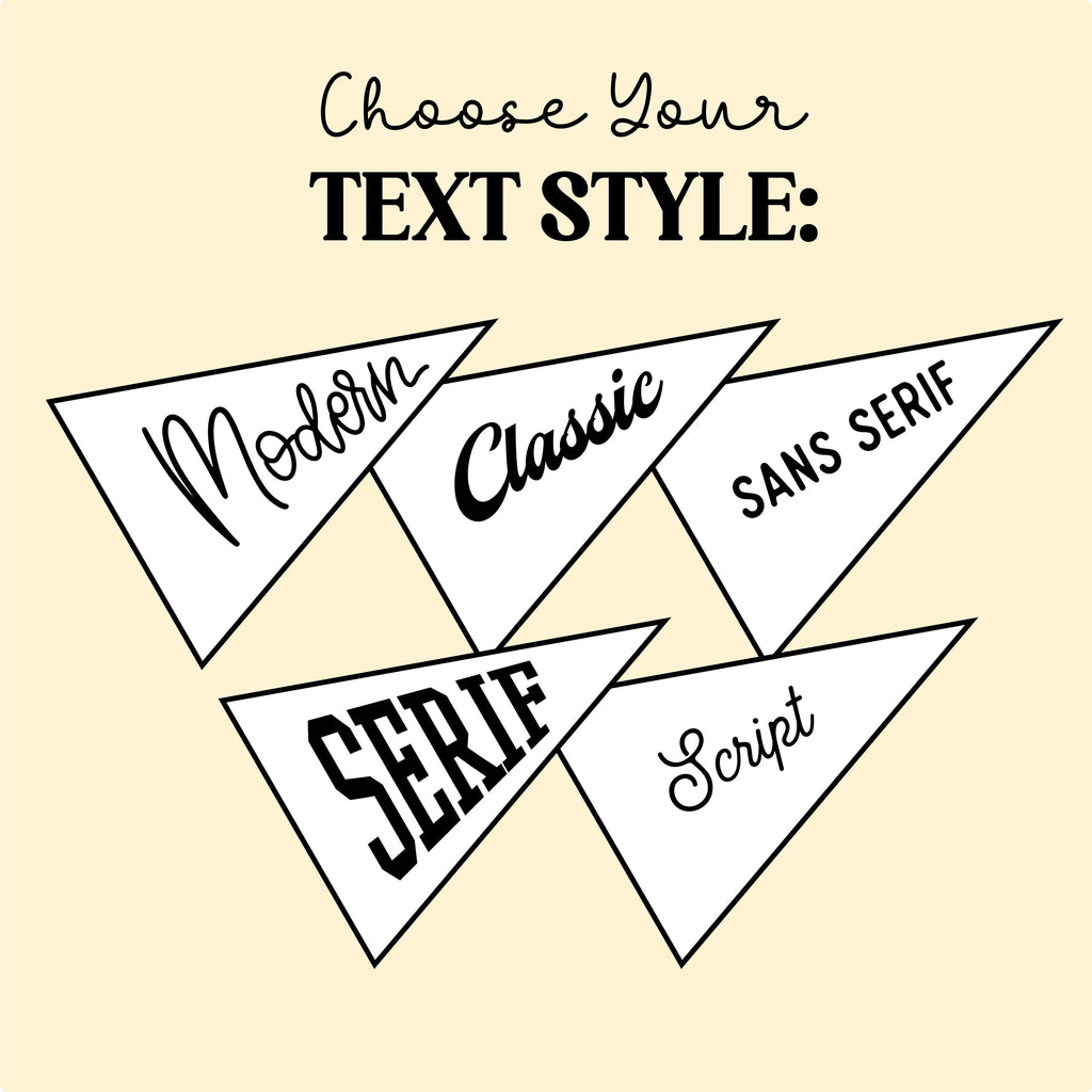Custom Tiny Pennant | 2.5 x 4 inches
