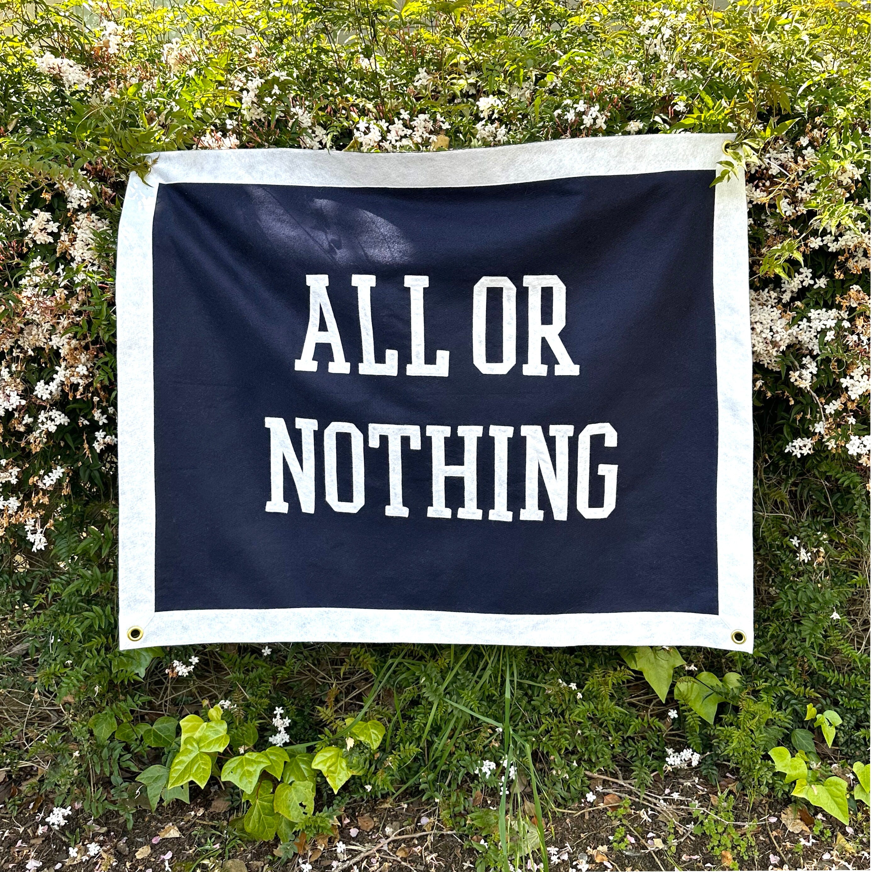 Giant Custom Felt Banner: Large Personalized Camp Flag (36 x 48 inch)