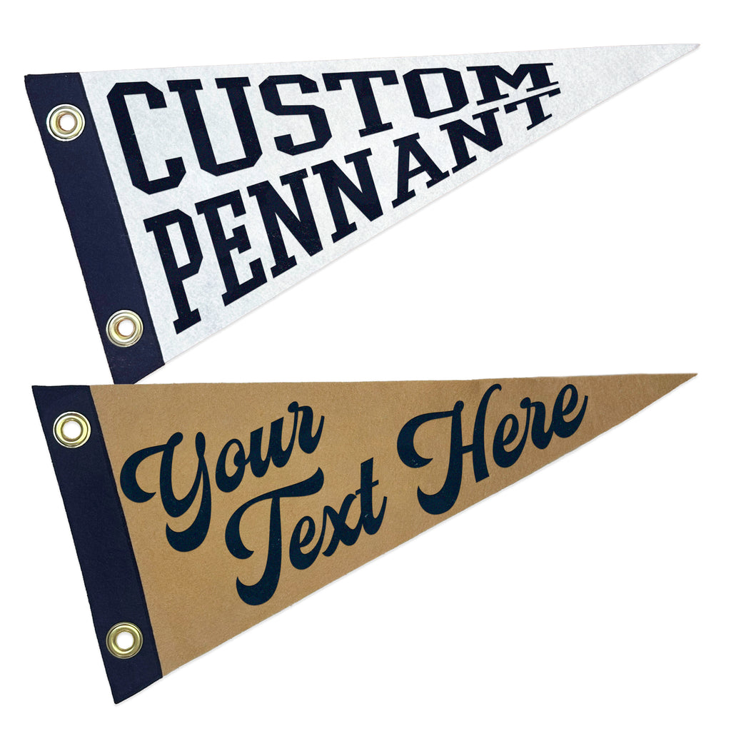 Custom Felt Pennant with Grommets